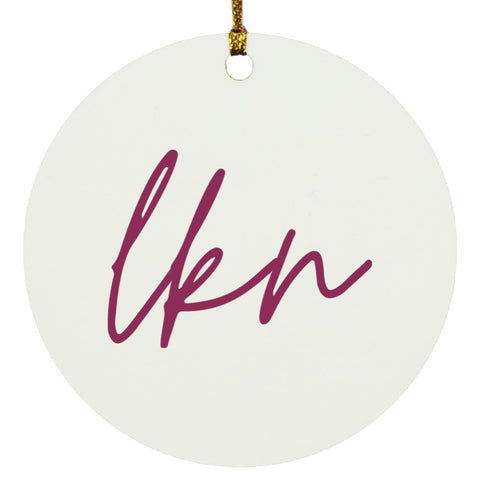 "LKN" Ornament