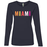 "Miami" Ladies' Lightweight LS T-Shirt