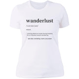"Wanderlust Definition"  Ladies' Boyfriend T-Shirt