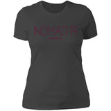 "NOMAD'R- BURGUNDY" Ladies' Boyfriend T-Shirt