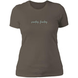 "Sunday Funday- AQUA" Ladies' Boyfriend T-Shirt