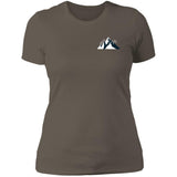 "Small Mountain- NAVY" Ladies' Boyfriend Tee