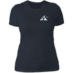 "Small Mountain- NAVY" Ladies' Boyfriend Tee