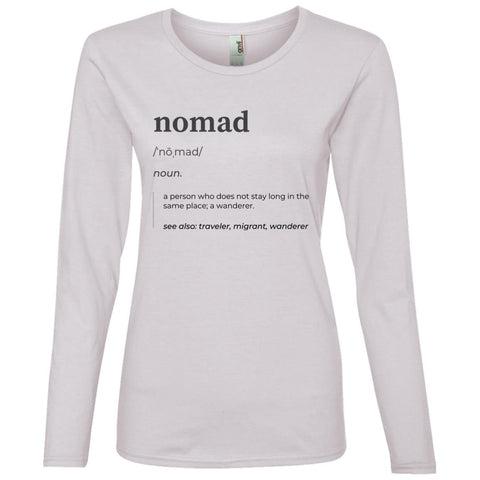 "Nomad Definition" Ladies' Lightweight LS T-Shirt