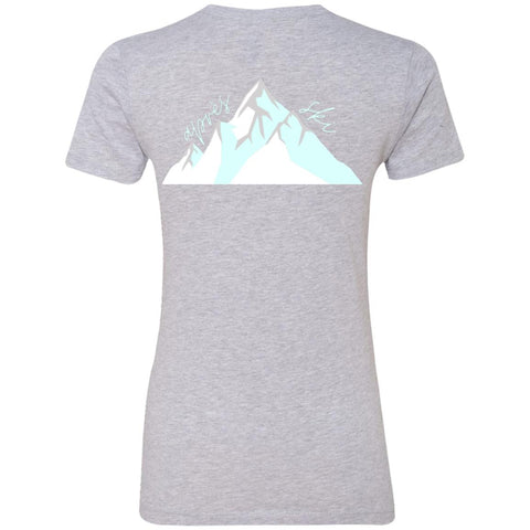 "Big Mountain Back- AQUA" Ladies' Boyfriend T-Shirt