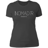 "NOMAD'R- WHITE" Ladies' Boyfriend T-Shirt