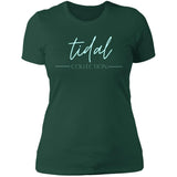 "Tidal Collection- AQUA" Ladies' Boyfriend T-Shirt