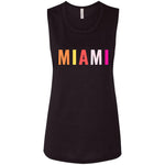 "Miami" Ladies' Flowy Muscle Tank