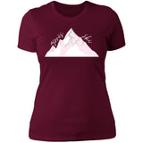 "Big Mountain- PINK" Ladies' Boyfriend T-Shirt