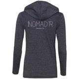 "NOMAD'R- Back" Hooded Long Sleeve Women's Tee"