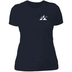 "Small Mountain- NAVY" Ladies' Boyfriend Tee