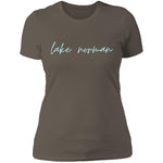 "Lake Norman- AQUA" Ladies' Boyfriend T-Shirt