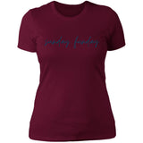 "Big Sunday Funday- NAVY" Ladies' Boyfriend T-Shirt