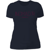 "NOMAD'R- BURGUNDY" Ladies' Boyfriend T-Shirt