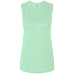 "Lake Norman- PINK" Ladies' Flowy Muscle Tank