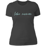 "Lake Norman- AQUA" Ladies' Boyfriend T-Shirt