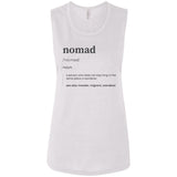 "Nomad Definition" Ladies' Flowy Muscle Tank