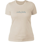 "Sunday Funday- NAVY" Ladies' Boyfriend T-Shirt