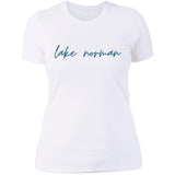 "Lake Norman- NAVY" Ladies' Boyfriend T-Shirt