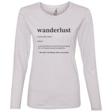 "Wanderlust Definition" Ladies' Lightweight LS T-Shirt