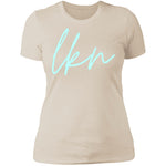 "LKN- AQUA" Ladies' Boyfriend T-Shirt