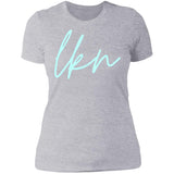 "LKN- AQUA" Ladies' Boyfriend T-Shirt