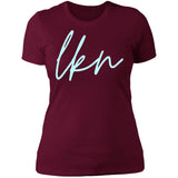 "LKN- AQUA" Ladies' Boyfriend T-Shirt