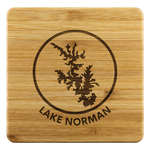 Lake Norman Logo Bamboo Coasters