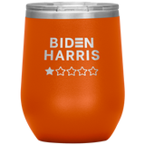 Biden-Harris 1 Star Review Wine Tumbler