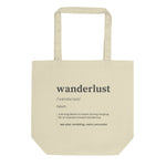 "Wanderlust Definition" Eco Tote Bag