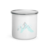 "Apres Ski- AQUA" Enamel Mug