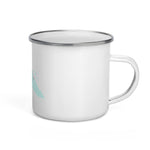 "Apres Ski- AQUA" Enamel Mug