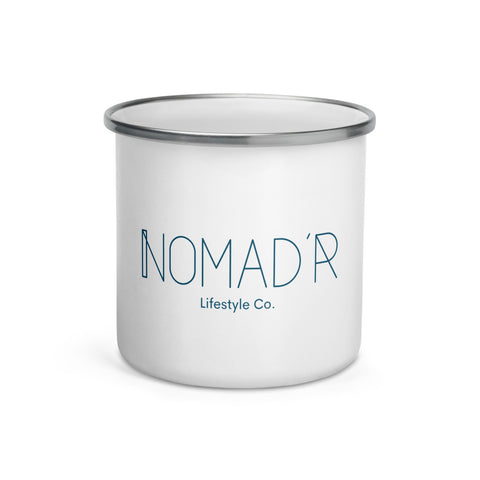 "Nomad'r- Navy" Enamel Mug