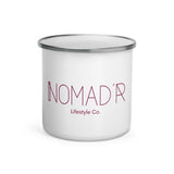 "Nomad'r- Burgundy" Enamel Mug