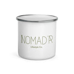 "Nomad'r- Olive" Enamel Mug