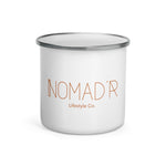 "Nomad'r- Orange" Enamel Mug