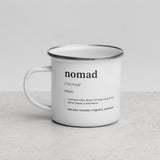 "Nomad Definition" Enamel Mug