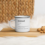 "Nomad Definition" Enamel Mug