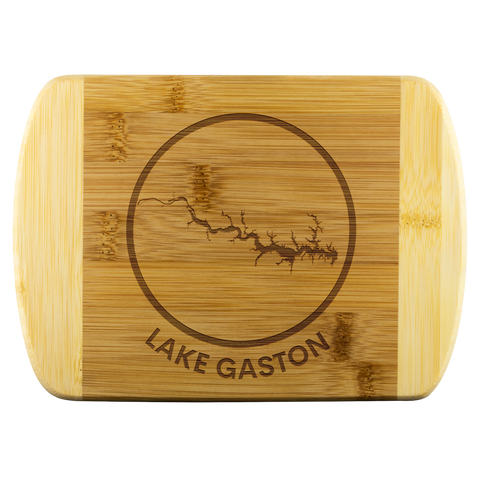 Lake Gaston Logo Wooden Cutting Board