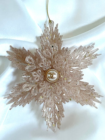 CC Snowflake Ornament- ROSE GOLD