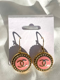 CC Large Classic Drop Earrings- Pink