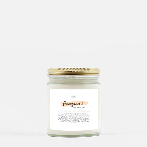 Enneagram 6- "The Loyalist" Candle (Hand Poured 9 oz.)