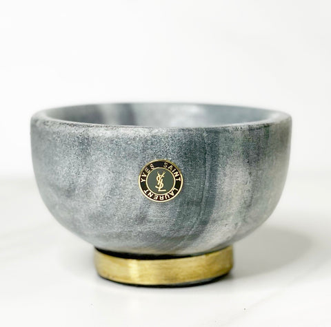YSL Small Marble Bowl- GREY