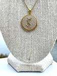 YSL Oversized Medallion Necklace- GOLD