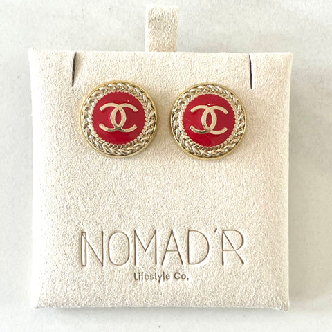 CC Small Classic Studs- RED