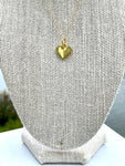 LV Dainty Heart Necklace- GOLD