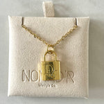 CD Lock Necklace- GOLD