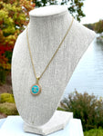 CC Classic Pendant Necklace- AQUA