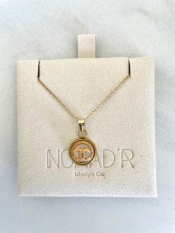 CC Mini Pendant Necklace- ROSE GOLD