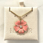 CC Flower Necklace- PINK